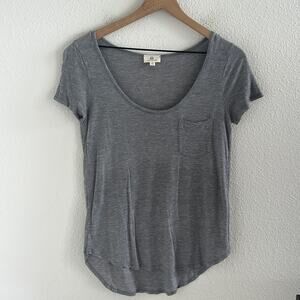 AG Adriano Goldschmied Gray Classic Pocket Tee T-Shirt 100% Modal XS